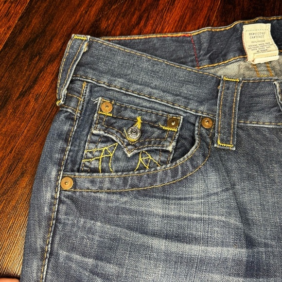 True Religion Brand Classic Blue Denim Boot Cut Jeans 31 - Picture 5 of 15